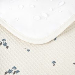 Nobodinoz Matelas Et Housse A Langer | Matelas A Langer Impermeable Mozart - Lily Blue