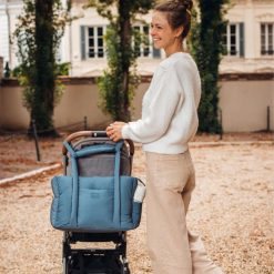 BÉABA Sac A Langer | Sac A Langer Paris Puffy - Baltic Blue