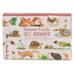 Moulin Roty Mes Premiers Jouets | Domino Puzzle Des Animaux - Le Jardin Du Moulin