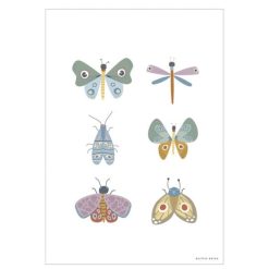 Little Dutch Decoration | Poster Reversible Wild Flowers - Butterfly