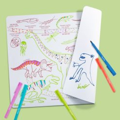 Super Petit Loisirs Creatifs | Frise Chronologique L'Ere Des Dinosaures A Colorier Et Son Feutre