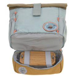 LÄSSIG Bagagerie Enfant | Sac A Dos Mini Rolltop - Bleu Clair