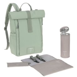 LÄSSIG Sac A Langer | Sac A Dos A Langer Rolltop Up Green Label - Vert Argente