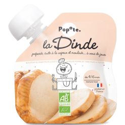 Popote Nourriture Bebe | Gourde Repas Bio Dinde - 60 G