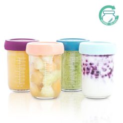 Babymoov Repas | Lot De 4 Babybols En Verre 240 Ml - Multicolore