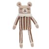 Main Sauvage Doudou | Doudou Ours - Combinaison A Rayures Noisette