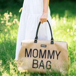 Childhome Sac A Langer | Mommy Bag Large - Raffia