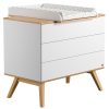 Vox Meubles Meuble Bebe | Commode Et Plan A Langer Nature - Blanc