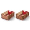 Liewood Rangement | Lot De 2 Caisses De Rangement Weston Medium - Dusty Raspberry Multi Mix