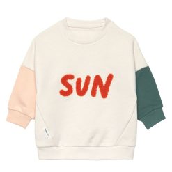 LÄSSIG Haut Bebe | Sweat Little Gang Sun Blanc Casse - 2/4 Ans