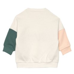 LÄSSIG Haut Bebe | Sweat Little Gang Sun Blanc Casse - 2/4 Ans