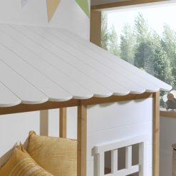 VIPACK Meuble Bebe | Lit Housebed Blanc - 90 X 200 Cm