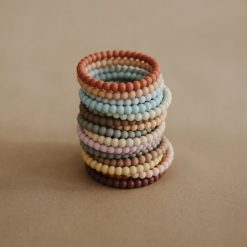 mushie Hygiene & Soin | Lot De 3 Bracelets De Dentition - Berry Marigold & Khaki