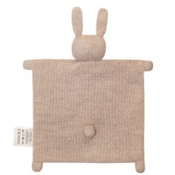 Main Sauvage Doudou | Doudou Plat Tricote Lapin - Sable