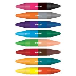 Djeco Loisirs Creatifs | Lot De 8 Crayons Doubles Cotes