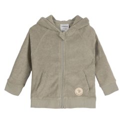 LÄSSIG Haut Bebe | Veste En Tissu Eponge Olive - 12/24 Mois