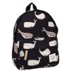 Kidzroom Bagagerie Enfant | Sac A Dos Full Of Wonders - Baleines Et Cachalots Noir