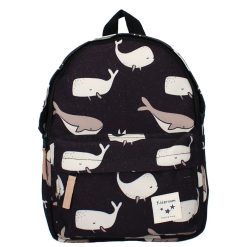 Kidzroom Bagagerie Enfant | Sac A Dos Full Of Wonders - Baleines Et Cachalots Noir