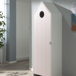 VIPACK Meuble Bebe | Armoire Casami 1 Porte - Rose