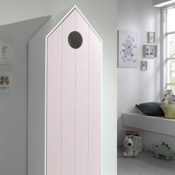 VIPACK Meuble Bebe | Armoire Casami 1 Porte - Rose