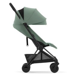 Cybex Poussette Compacte | Poussette Ultra-Compacte Coya Chassis Matt Black - Leaf Green