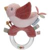 Little Dutch Hochet | Hochet Oiseau Flowers & Butterflies - Rose