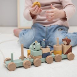 Trixie Baby Mes Premiers Jouets | Train En Bois Animaux