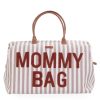 Childhome Sac A Langer | Mommy Bag Large - Rayures Nude Terracotta