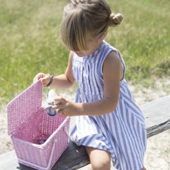 Olli Ella Accessoires Bebe | Panier En Rotin Piki - Rose