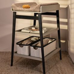 Quax Rangement | Panier En Coton Et Bambou Table A Langer - Charbon