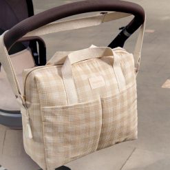 Nobodinoz Sac A Langer | Sac A Langer Gala - Ivory Checks