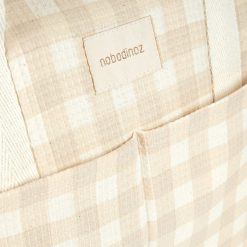 Nobodinoz Sac A Langer | Sac A Langer Gala - Ivory Checks