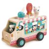 Tender Leaf Toys Mes Premiers Jouets | Le Chariot De Creme Glacee Des Pingouins