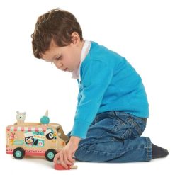 Tender Leaf Toys Mes Premiers Jouets | Le Chariot De Creme Glacee Des Pingouins