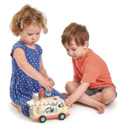 Tender Leaf Toys Mes Premiers Jouets | Le Chariot De Creme Glacee Des Pingouins