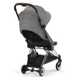 Cybex Poussette Compacte | Poussette Ultra-Compacte Coya Chassis Chrome - Mirage Grey