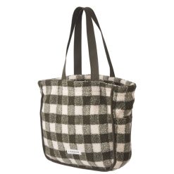 Liewood Bagagerie Enfant | Tote Bag Reed - Check Army Brown Dark Sandy