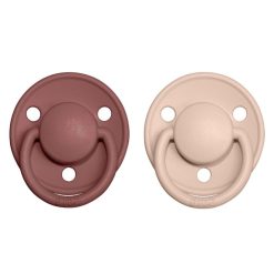 Bibs Succion | Lot De 2 Tetines De Luxe Woodchuck & Blush - Taille Unique