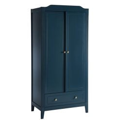 Maison Charlotte Meuble Bebe | Armoire 2 Portes Opera - Bleu Prestige