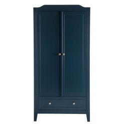 Maison Charlotte Meuble Bebe | Armoire 2 Portes Opera - Bleu Prestige