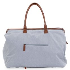 Childhome Sac A Langer | Mommy Bag Large Canvas - Gris