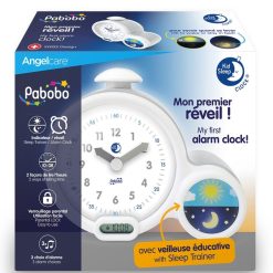 Pabobo Decoration | Kid'Sleep Clock Mon Premier Reveil - Blanc