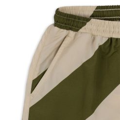 Konges Sløjd Accessoires Bebe | Short De Bain Asnou Dark Olive Creamy White - 9 Mois