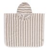 Jollein Sortie De Bain Personnalisee | Poncho De Bain Stripe Olive Green - 1/4 Ans