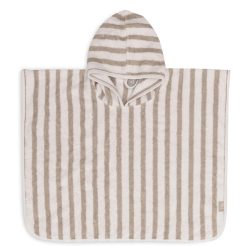 Jollein Sortie De Bain Personnalisee | Poncho De Bain Stripe Olive Green - 1/4 Ans