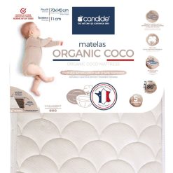 Candide Literie Bebe | Matelas Organic Coco - 70 X 140 Cm