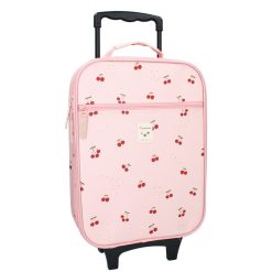 Kidzroom Bagagerie Enfant | Valise A Roulettes Current Legend - Cerises Rose