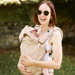 Babymoov Porte Bebe | Porte-Bebe Evolutif Moov & Boost - Beige Noisette