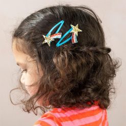 Rex London Accessoires Bebe | Lot De 2 Barrettes A Paillettes - Etoile Filante