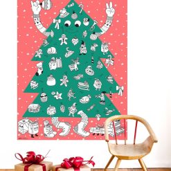 Omy Loisirs Creatifs | Poster Geant A Colorier Et Stickers - Sapin Geant